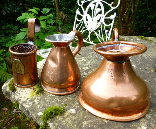 Antique copper measures - antique,