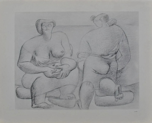 Corbusier two women half - corbusier:,