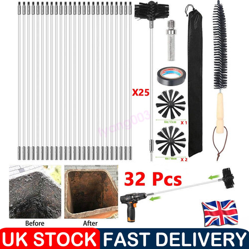 Flexible chimney sweep - chimney, set