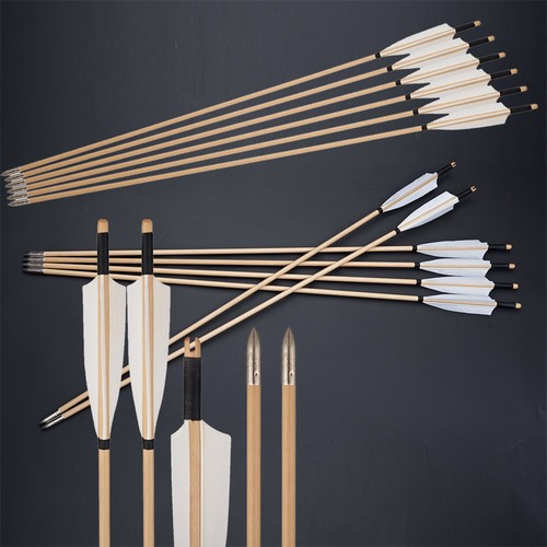 12pcs archery wooden - 12pcs,