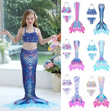 2026 3pcs Girls Mermaid Tail