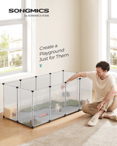 Songmics pet playpen with - songmics,
