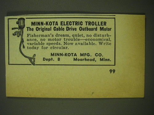 1952 minn kota electric - 1952, minn-kota