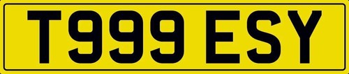 Tessy tes number plate t999 - tes,