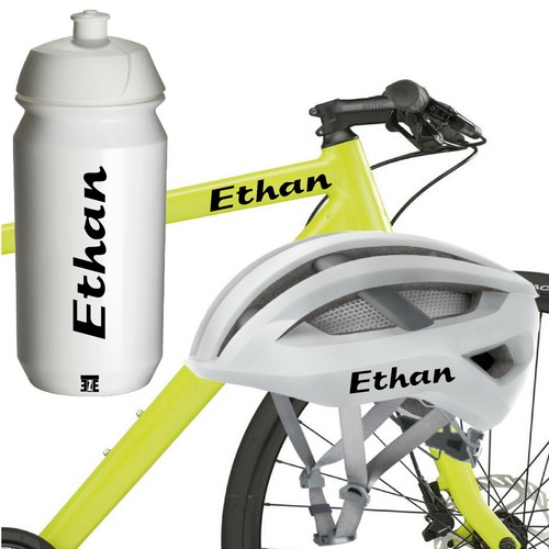Personalised bike name sticker - personalised,