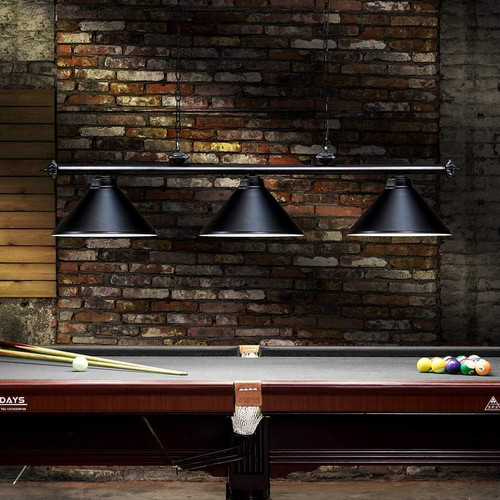 Vintage light pool table - vintage, 3-light