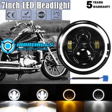 7" LED Headlight Angle Eye Turn Signal for Kawasaki VN Vulcan 500 750 800 900