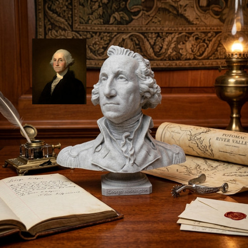 George washington bust - george, first