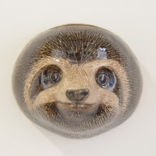 QUAIL CERAMICS SLOTH WALL VASE