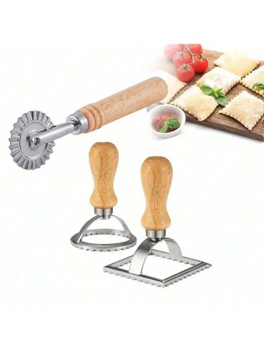 Stainless steel pastry press - steel,