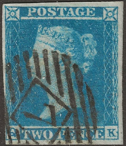 1849 two penny blue - gb,