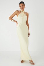 Misspap Lemon Bridesmaid Dress