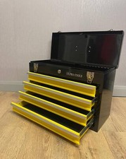 US Pro tools Portable Toolbox Tool Chest Box Garage 4 drawer black yellow