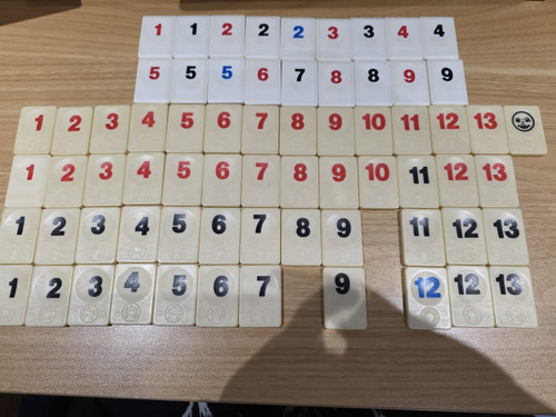 Rummikub tiles standard - tiles, full