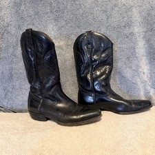 LOBLAN Cowboy Boots Black