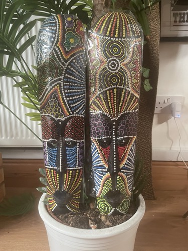 African tribal wooden - tribal, wall
