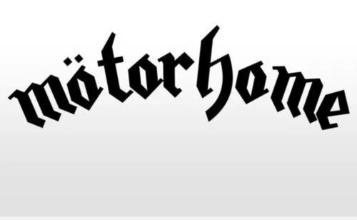 Large motorhome wall art decal - large,
