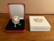 COFANETTO ORIGINALE CON 2 EURO GRACE KELLY MONACO 2007 COMMEMORATIVA € FDC ESSAI