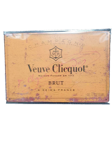 Veuve clicquot champagne metal - veuve,