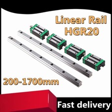 2x HGR20 200-1700mm Linear Guide Rail + 4X HGH20CA Slideblocks For CNC