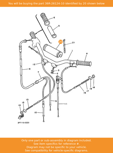 Yamaha protector handlebar - yamaha, protector,