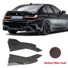 For 3 Series G20 F30 F31 F33 F22 Carbon Look Rear Diffuser Bumper Lip Splitters