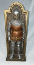 Marcus Designs Replicas Medieval Knight Crusader 3D Wall Plaque~England RARE HTF