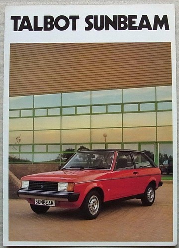 Talbot sunbeam range - in, car