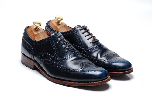 Grenson brogues shoes navy - grenson,