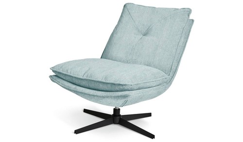 Soloman fabric swivel chair - fabric,