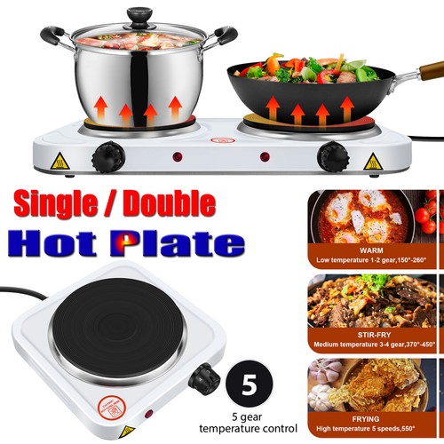 Electric hob double single - double,