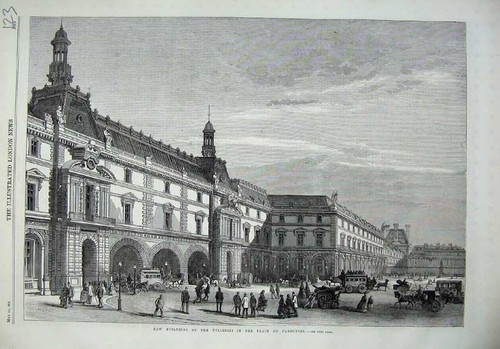 Old antique print 1869 - old,
