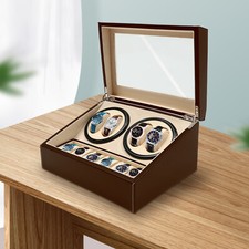 4+6 Automatic Watch Winder Watch Display Box Luxury Storage Case Self-winding