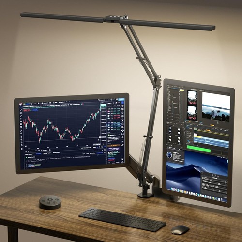 Led desk lamp double head - led,