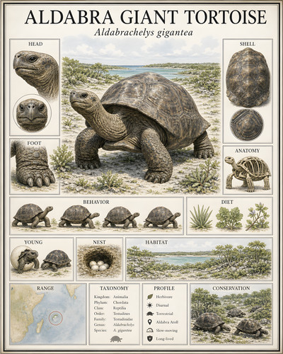 Aldabra giant tortoise - giant,