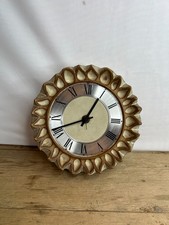 Vintage Retro Sunburst Clock