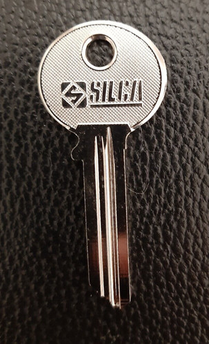 Key blank yale silver - , round