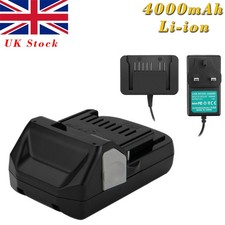 18V Li-ion Battery/Charger For Hitachi BSL1815X BSL1830 BSL1825 BSL1815 330067