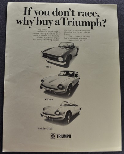 1969 1970 triumph - triumph, brochure