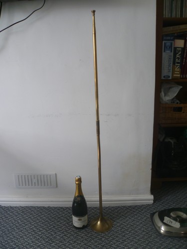 Vintage long two piece brass - two,
