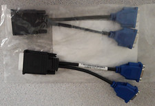 Dual Monitor Splitter DVI to Dual VGA Cables MOLEX DELL Y Splitter x 2