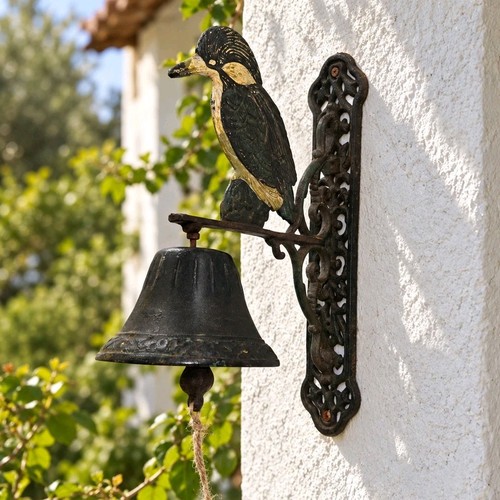 Vintage cast iron kingfisher - vintage,
