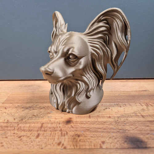 Papillon dog bust - papillon,