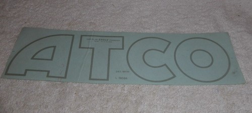 Vintage lawn mower decals