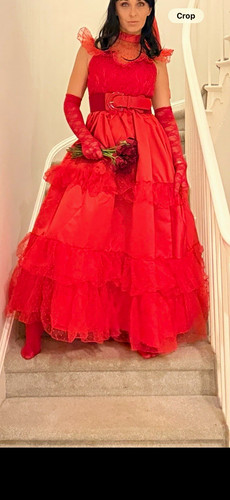 Women red dress costume - women’s,