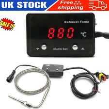 NEW LED Digital Exhaust Gas Temperature EGT Temp Gauge Car Meter Sensor UK 