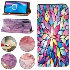 PU Leather Stand Wallet Cover Case - For Alcatel 1S 2020/1V 2020/Alcatel 3L 2020