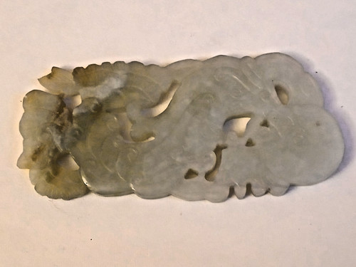 Jade amulet double sided