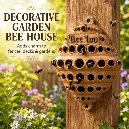 Printed insect bee house - printed,