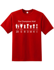 Liverpool Champions Wall T-Shirt Kids Adults Trophy Icons Football Tee LFC Gift
